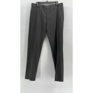 MEXX METROPOLITAN Men's Charcoal Gray Straight-Leg Regular-Fit Trousers SZ 40R